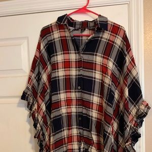 Plaid boutique top